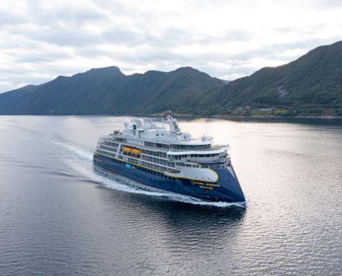 National Geographic Resolution on sea trial in the fjords of Norway CR Ulstein Group uavpic com