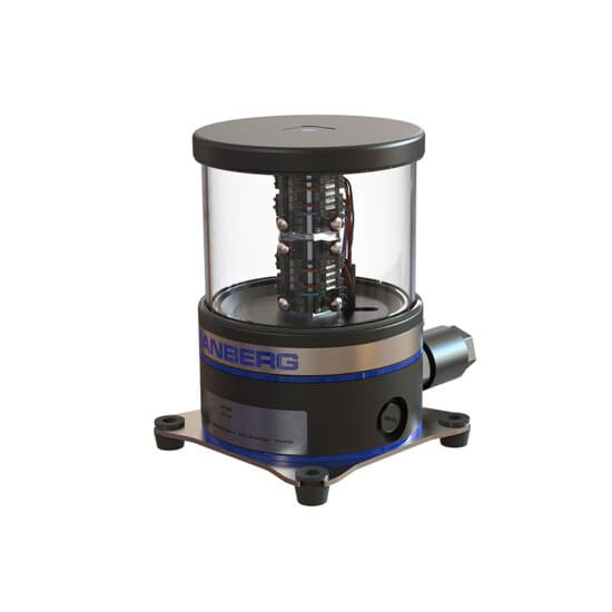 Tef 2880 navigation light led duplex all-round 360° red / green 3nm 24v anodized black aluminium/glass