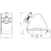 Cmp patriot sdss trefoil cable cleat – stainless steel 316l, ø 19 to 103 mm - image 2
