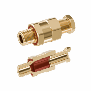 Cable Gland Exd/e: D620 M16/B1/15mm (D5,0-9,1mm) Brass