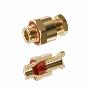 Cable Gland Exe: E204/622 M16/B2/9mm (D4,5-7,5mm) Brass