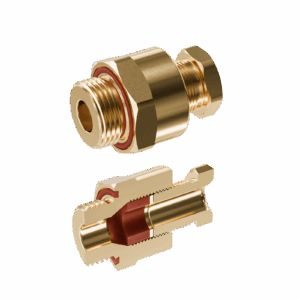 Cable Gland Exe: E204/622 M20/B1/9mm (D5,0-9,1mm) Brass