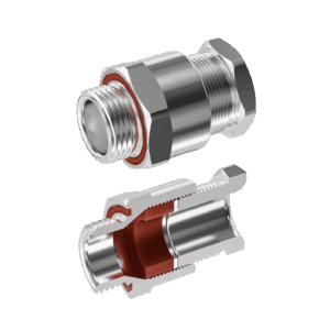Cable Gland Exe: E204/622 M20/C1/9mm (D9,0-14,3mm) AISI316