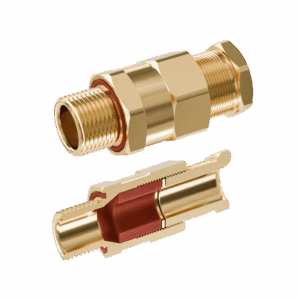 Cable Gland Exd/e: D620 M20/C3/15mm (D8,5-13,0mm) Brass