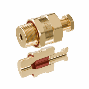 Cable Gland Exd/e: D620 M25/A1/15mm (D2,0-6,0mm) Brass