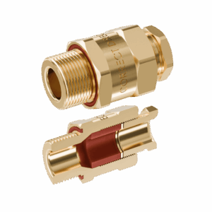 Cable Gland Exd/e: D620 M25/C1/15mm (D9,0-14,3mm) Brass