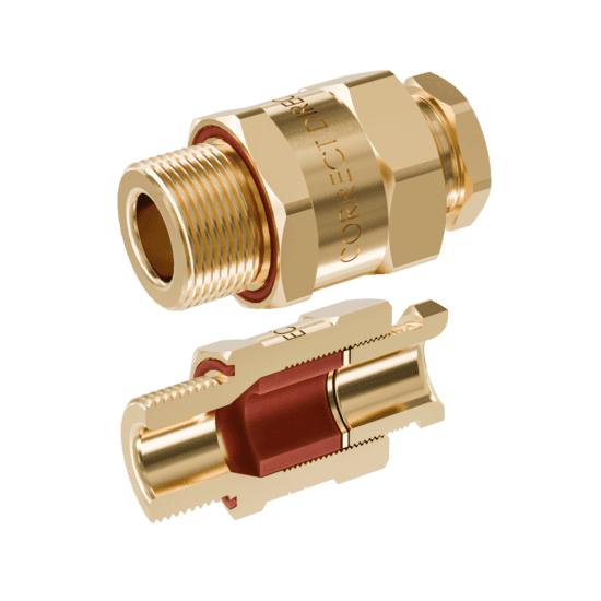 Cable gland exd/e: d620 m25/c1/15mm (d9,0-14,3mm) brass