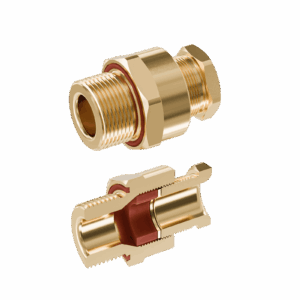 Cable Gland Exe: E204/622 M25/C1/15mm (D9,0-14,3mm) Brass