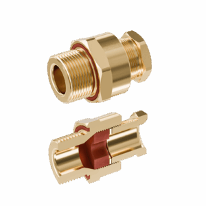 Cable Gland Exe: E204/622 M25/C2/15mm (D6,0-10,0mm) Brass