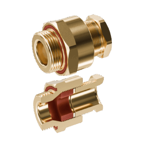 Cable Gland Exe: E204/622 M25/C3/9mm (D8,5-13,0mm) Brass