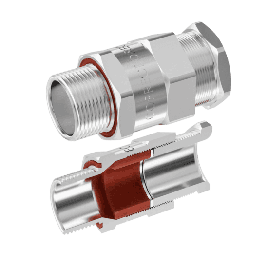 Cable gland exd/e: d620 m25/d1/15mm (d15,0-20,0mm) aisi316