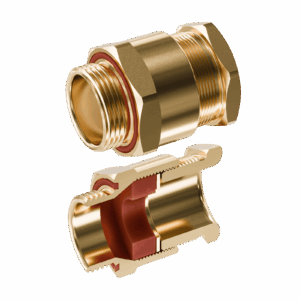 Cable Gland Exe: E204/622 M25/D2/9mm (D11,0-15,0mm) Brass