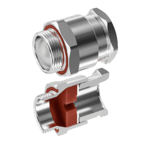 Cable Gland Exe E204/622 M25/D3/9mm (5x11mm) AISI316