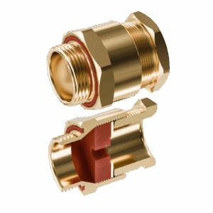Cable Gland Exe E204/622 M25/D3/9mm (5x11mm) Brass