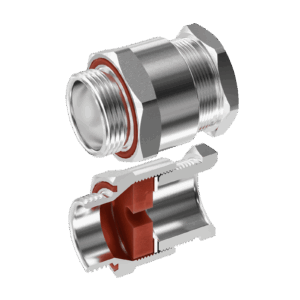 Cable Gland Exe E204/622 M25/D5/9mm (5x15mm) AISI316