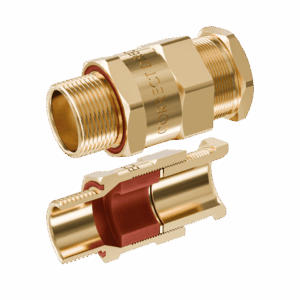 Cable Gland Exd/e: D620 M25/D9/15mm (D13,0-17,0mm) Brass