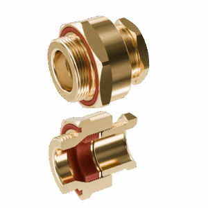 Cable Gland Exe: E204/622 M32/D1/9mm (D15,0-20,1mm) Brass