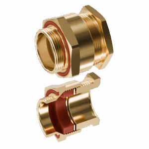 Cable Gland Exe: E204/622 M32/E1/9mm (D20,0-26,5mm) Brass