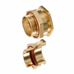 Cable Gland Exe: E204/622 M50/I1/15mm (D40,0-44,5mm) Brass