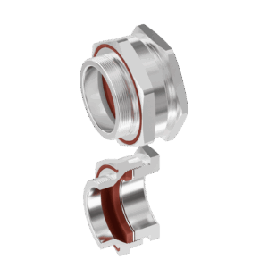 Cable Gland Exe: E204/622 M63/J1/15mm (D44,0-50,5mm) AISI316