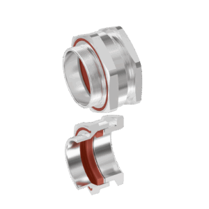 Cable Gland Exe: E204/622 M63/K2/15mm (D47,0-53,0mm) AISI316