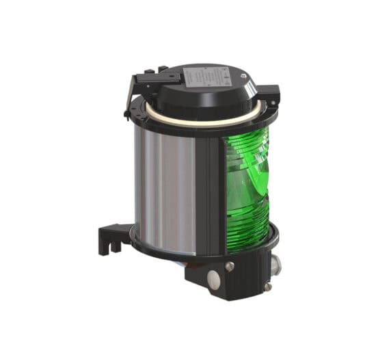 Tef 2850 navigation light zone 2: allround 360 deg. Green, b22 w/bulb, 230v, zone 2, iecex certified
