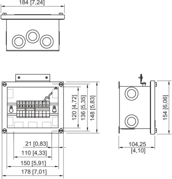 Tef 1058 heat trace jb: wall mounted 1058 (large) electro polished. Including glands. Exe - image 2