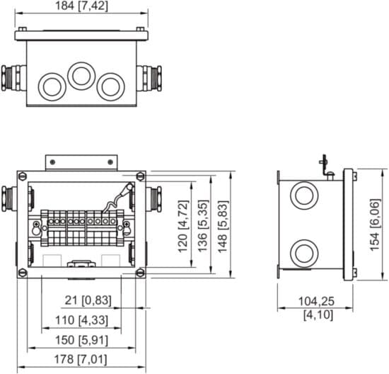 Tef 1058 heat trace jb: wall mounted 1058 (large) bright chemical dip. Exe - image 2