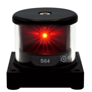 Laser warning beacon light for industrial safety and signaling systems.