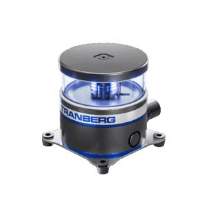 TEF 2880 Navigation Light LED Simplex Flashing 360° Blue 2nm 24V Anodized Black Aluminium/Glass