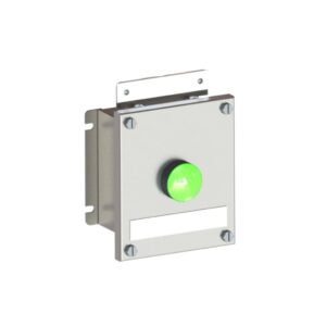 TEF 1058 Heat Tracing End Seal  w/light - Wall mounted - Ex - Bright chemical dip AISI316