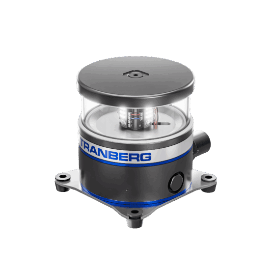 Tef 2880 navigation light led simplex:signal 181° white 1nm anodized black aluminium/glass
