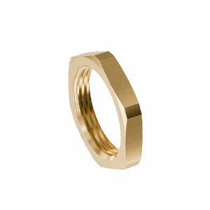 Lock nut in brass.