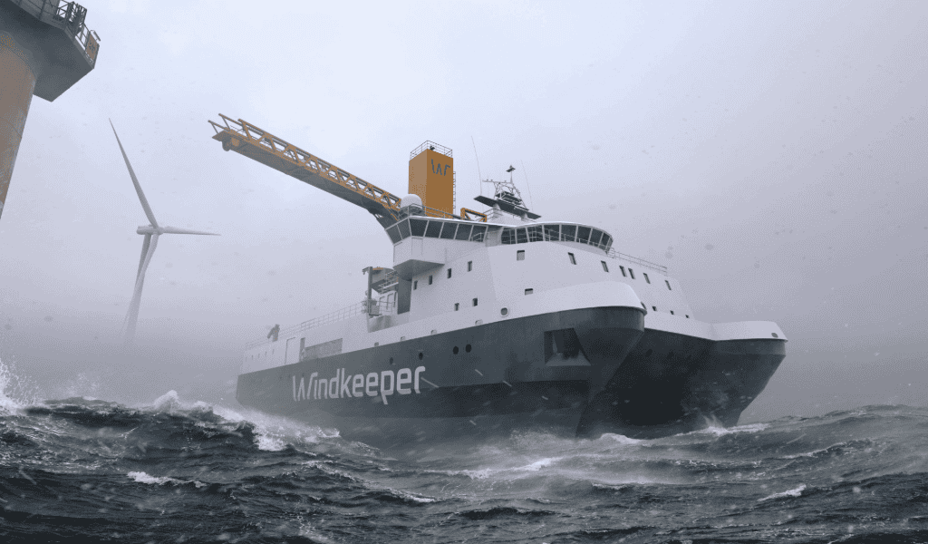 Vessel with tranberg marine lighting