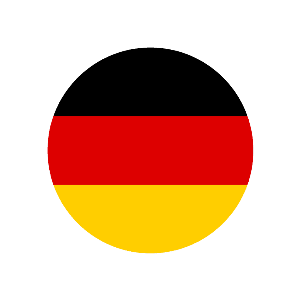 Round german flag