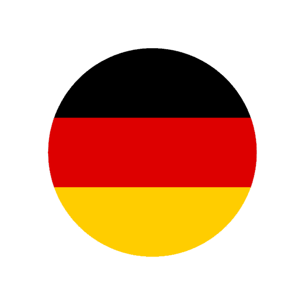Round german flag